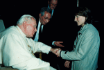 Giovanni Paolo II riceve Giovanna Trillini